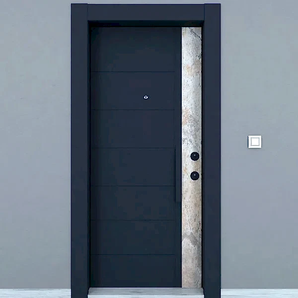 KM210CK Doğal Taş Çelik Kapı