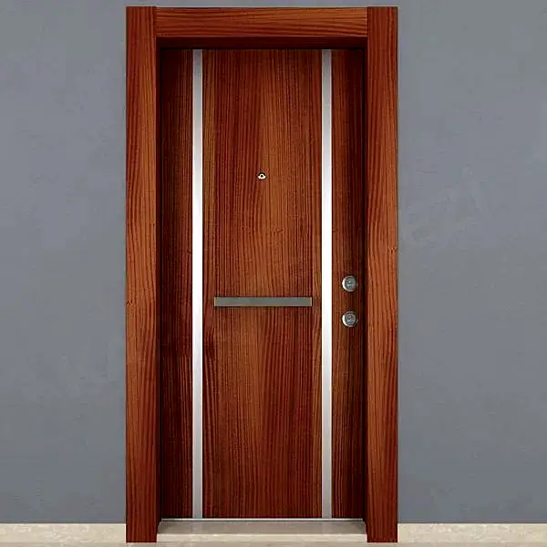 KM308CK Ahşap Maun Çelik Kapı