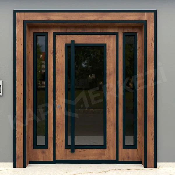 KM217BK Laminant Bina Giriş Kapıları