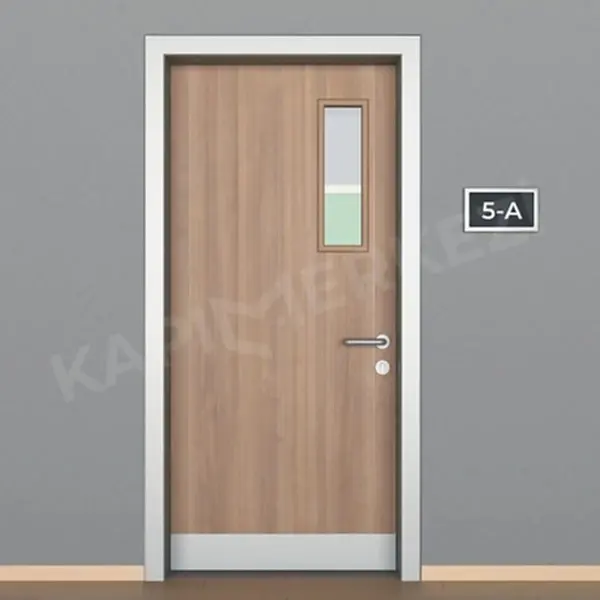 KM801OK Model Alüminyum Kasa Laminat Kapı, Okul Kapısı, Sınıf Kapısı, Hastane Kapısı