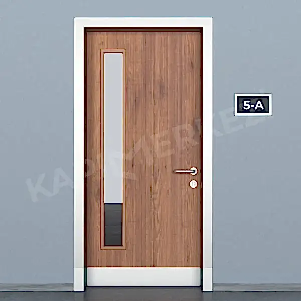 KM802OK Model Alüminyum Kasa Laminat Kapı, Okul Kapısı, Sınıf Kapısı, Hastane Kapısı