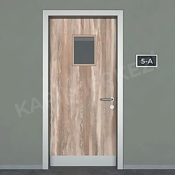 KM805OK Model Alüminyum Kasa Laminat Kapı, Okul Kapısı, Sınıf Kapısı, Hastane Kapısı