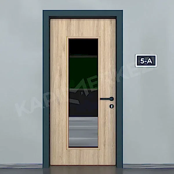 KM807OK Model Alüminyum Kasa Laminat Kapı, Okul Kapısı, Sınıf Kapısı, Hastane Kapısı