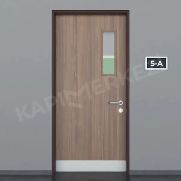 KM810OK Model Alüminyum Kasa Laminat Kapı, Okul Kapısı, Sınıf Kapısı, Hastane Kapısı