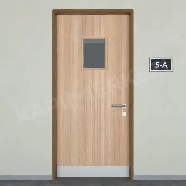 KM814OK Model Alüminyum Kasa Laminat Kapı, Okul Kapısı, Sınıf Kapısı, Hastane Kapısı