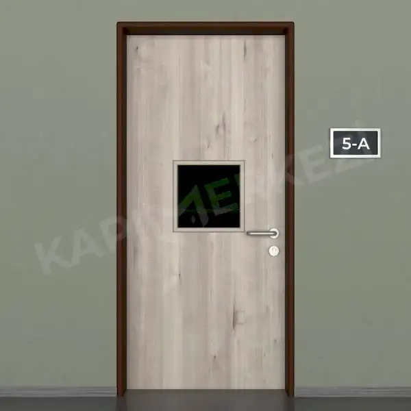 KM815OK Model Alüminyum Kasa Laminat Kapı, Okul Kapısı, Sınıf Kapısı, Hastane Kapısı