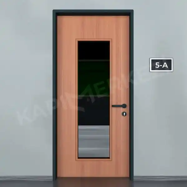 KM816OK Model Alüminyum Kasa Laminat Kapı, Okul Kapısı, Sınıf Kapısı, Hastane Kapısı