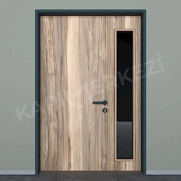 KM817OK Model Alüminyum Kasa Laminat Kapı, Okul Kapısı, Sınıf Kapısı, Hastane Kapısı