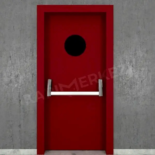 KM602YK Yangın Kapısı Yuvarlak Camlı